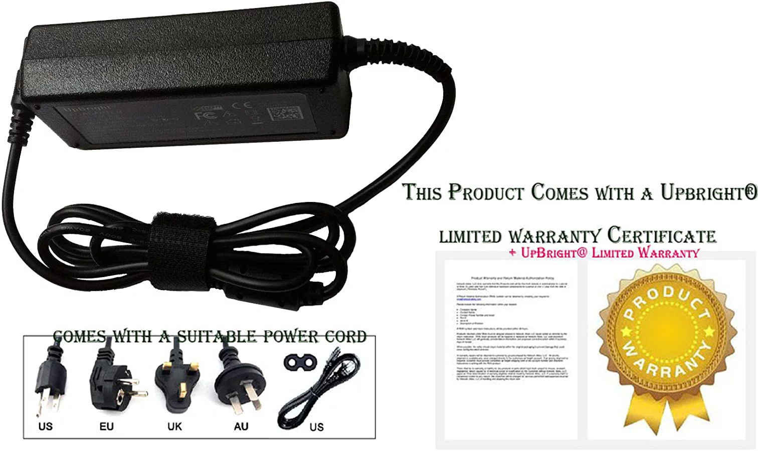 UpBright 25V AC/DC Adapter Compatible with LG DA-38A25 DA38A25 SJC8 LASC58R MEZ66601429 4.1 ch LASC47 SKM6Y SKM5Y 2.1 High Resolution Audio Sound Bar APD Asian Power Devices 1.52A Supply Cord Charger