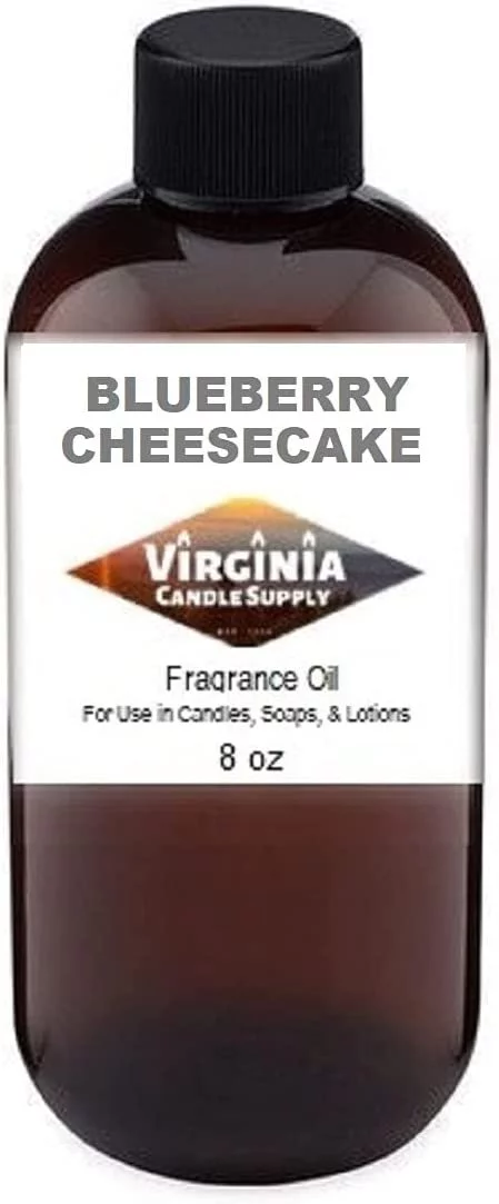 Blueberry Cheesecake Fragrance Oil 8 oz Bottle for Candle Making, Soap Making, Tart Making, Room Sprays, Lotions, Car Fresheners, Slime, Bath Bombs, Warmers