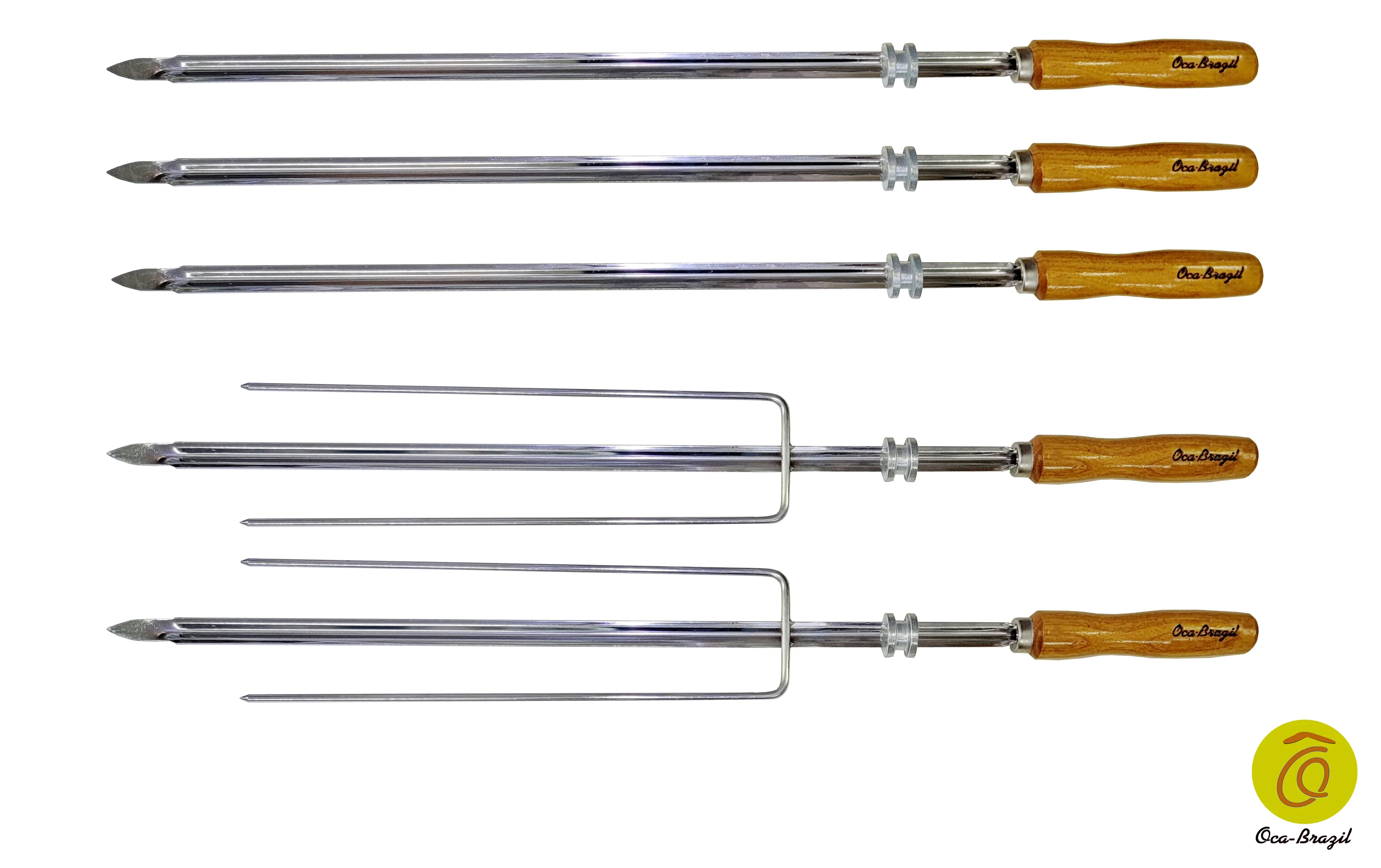 Bahia Combo - Set of 5 Brazilian Skewers for BBQ 28