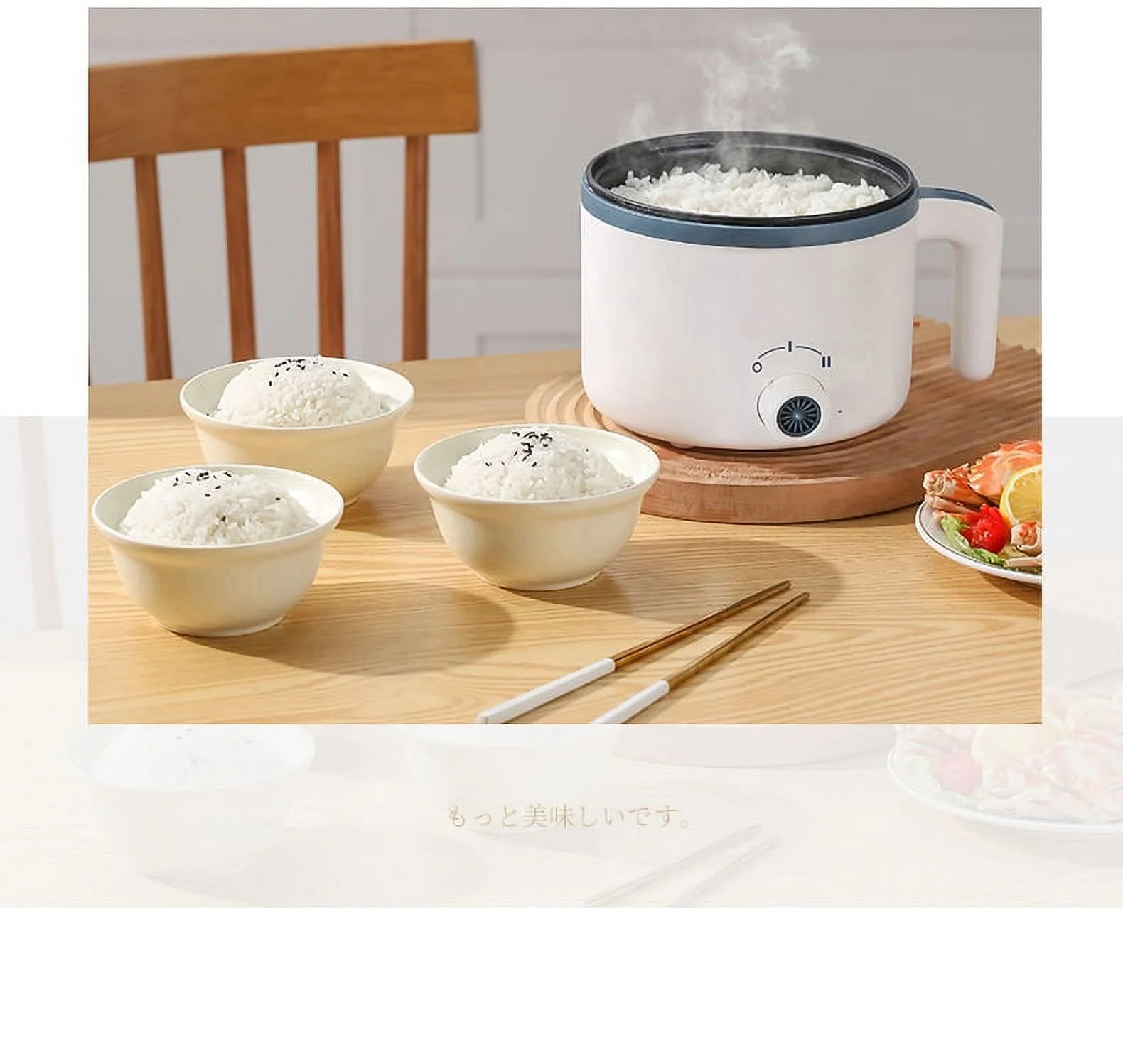 220V Electric Rice Cooker Single Layer Multi Cooker Non-Stick Hotpot Pan Home Appliances for The Kitchen Pots 1-2 People Frying