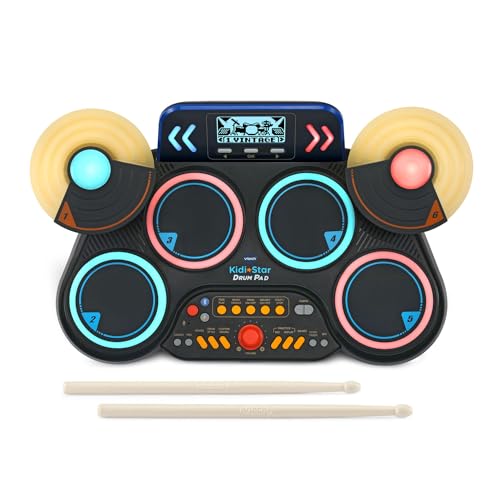 VTech Kidi Star Drum Pad, Black