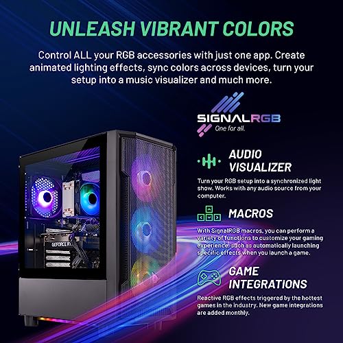 Skytech Nebula Gaming PC Desktop, Ryzen 5 5600 3.5 Ghz (4.4GHz Turbo Boost), NVIDIA RTX 3050 6GB GDDR6, 1TB SSD, 16GB DDR4 RAM 3200, 650W Gold PSU, Wi-Fi, Win 11 Home