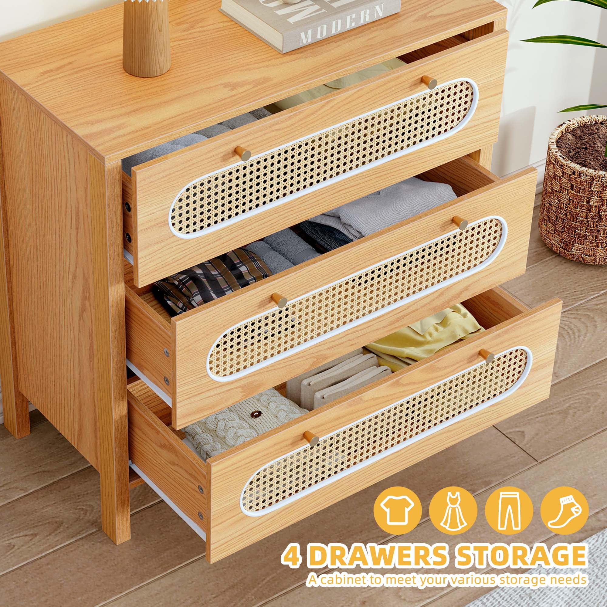 DWVO 3 Drawer Dresser, 32.6