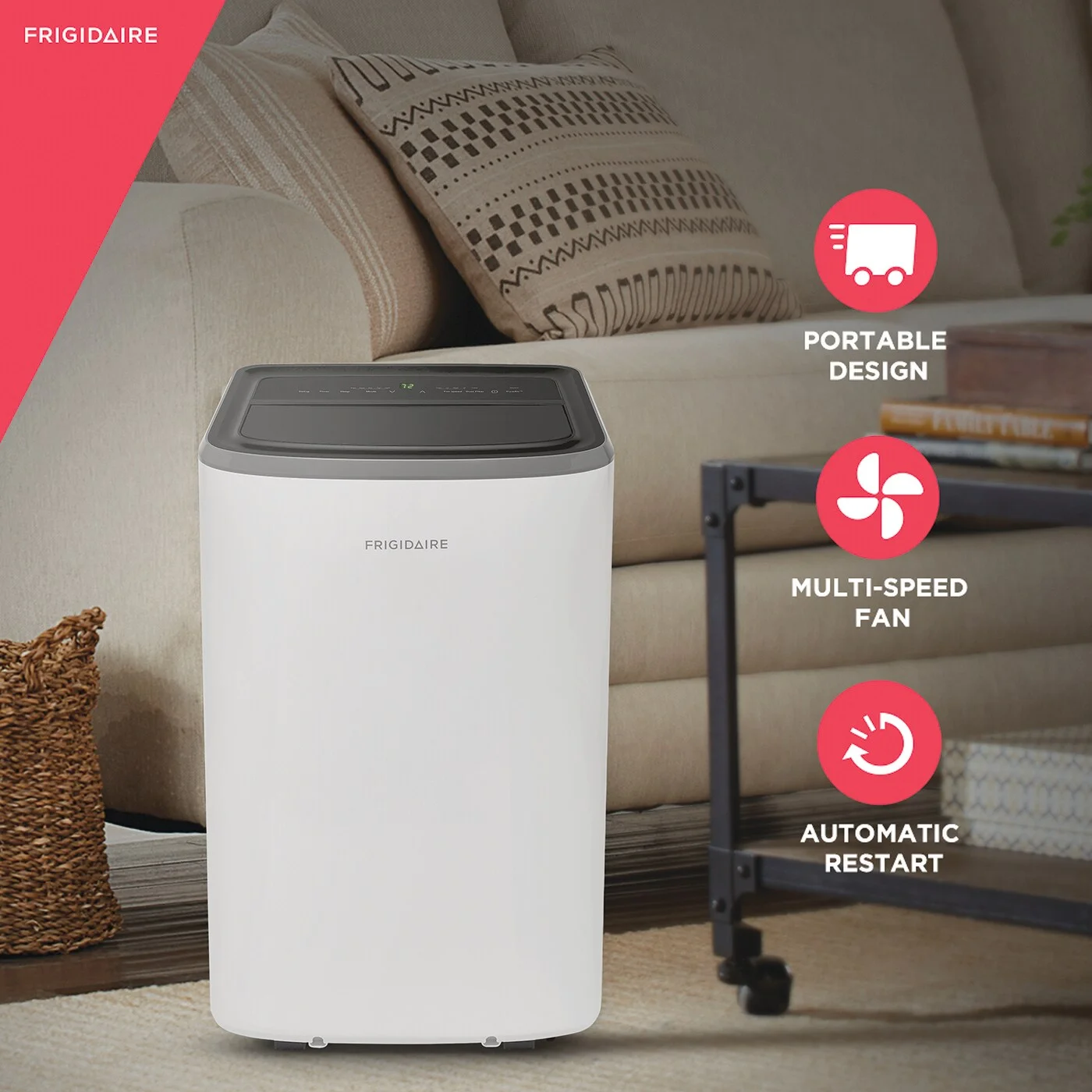 Frigidaire&nbsp;3-in-1 Heat/Cool Portable Room Air Conditioner 14,000 BTU (ASHRAE) / 10,000 BTU (DOE)