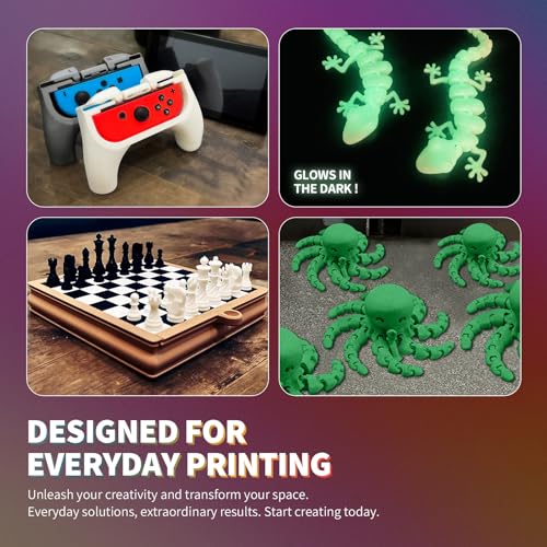 OVERTURE PLA Filament 1.75mm PLA 3D Printer Filament, 2kg Cardboard Spool (4.4lbs), Dimensional Accuracy +/- 0.02mm, Fit Most FDM Printer (Black 2-Pack)