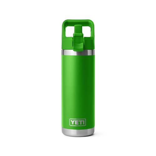 YETI Rambler 18 oz Bottle, Vacuum Insulated, Stainless Steel with Straw Cap, Beekeeper