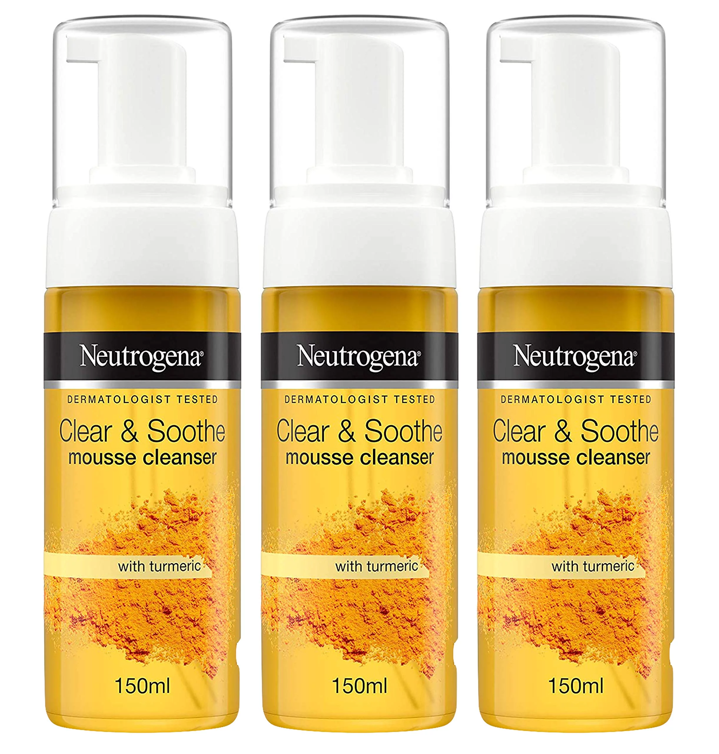 Neutrogena Clear And Soothe Mousse Cleanser, 5 Ounce (Pack Of 3)