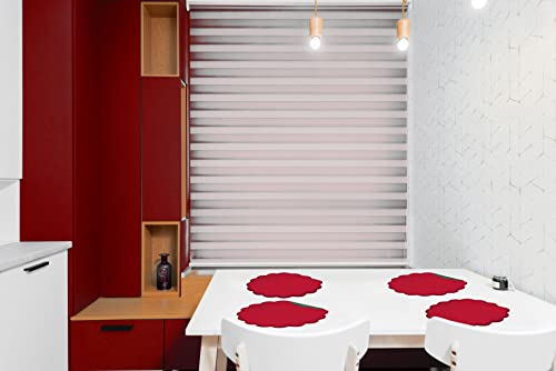 C&F Home Red & Green Quilted 100% Cotton Round Christmas Single Placemat 17