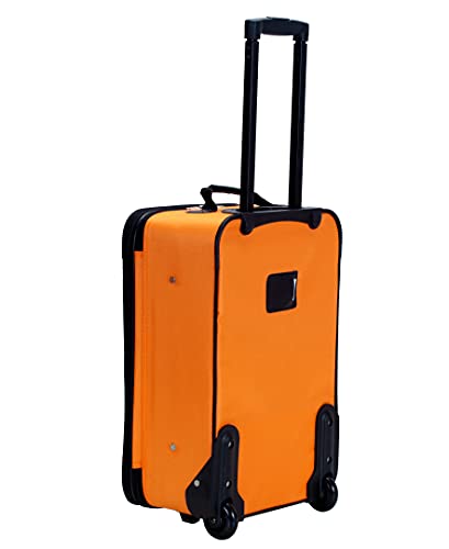 Rockland Fashion Expandable Softside Upright Luggage Set, Charcoal, 2-Piece (14/19)