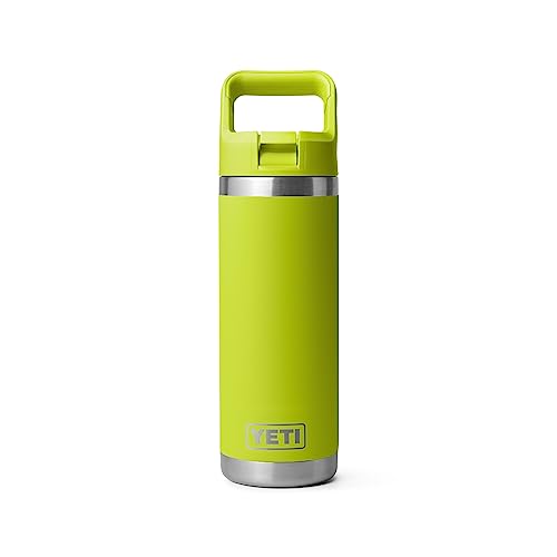 YETI Rambler 18 oz Bottle, Vacuum Insulated, Stainless Steel with Straw Cap, Beekeeper