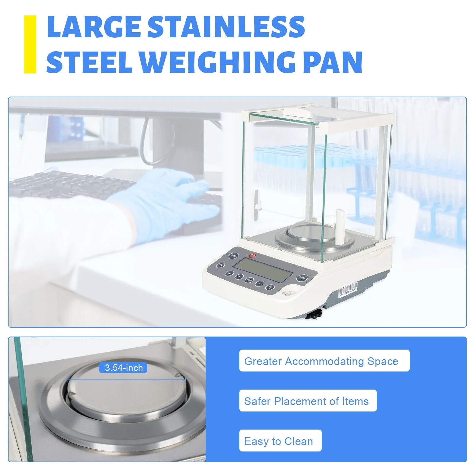 Electronic Analytical Balance 0.1 mg Lab Digital Precision Scale High Accuracy