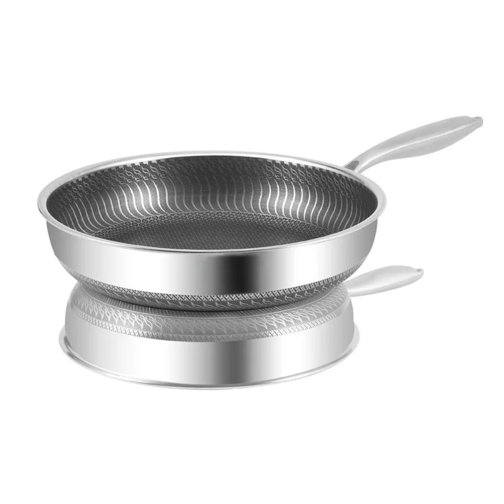 High Quality Nonstick Skillet Electromagnetic Furnace General Kitchen Cookware Kitchen Non-stick Pan Honeycomb Coating Frying Pan Cooking Skillet 316-30CM