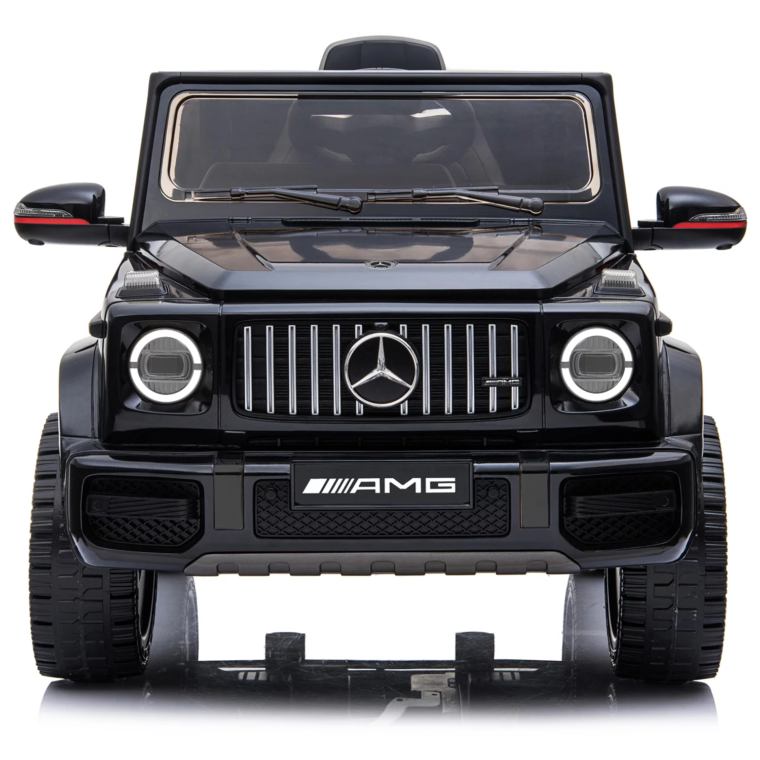 Licensed Mercedes Benz AMG G63 Children Ride On Car with Parent Remote Control for Kids, Electric Vehicles Suspension System, Openable Doors, LED Lights, 2 Motors, MP3 Player, New Version -Black