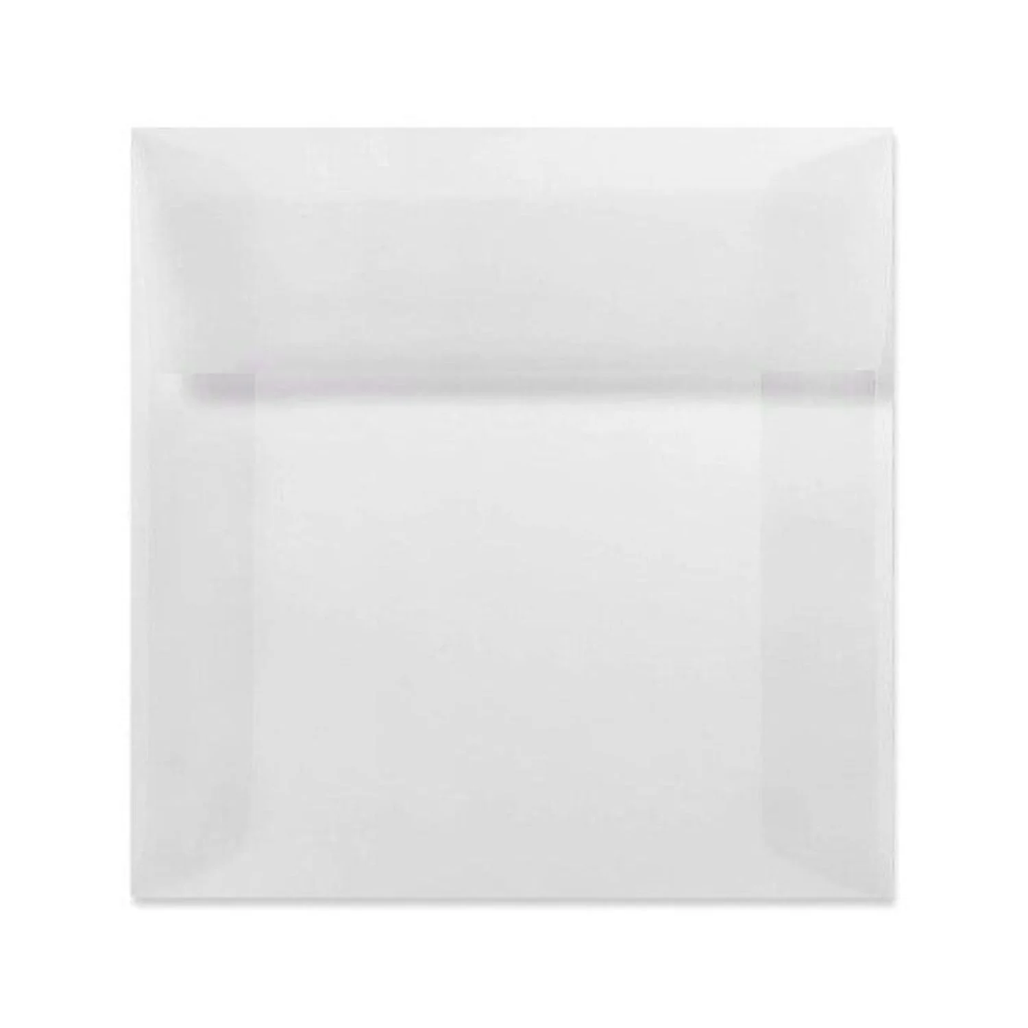 5 x 5 Square Envelopes - Clear Translucent (50 Qty.)