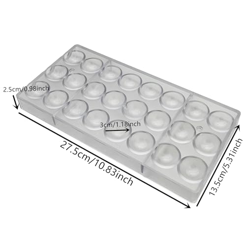 Goldbaking Ball Chocolate Mold Ball Polycarbonate Mould Chocolate Mold Hot Chocolate Bomb (Middle 2inch)
