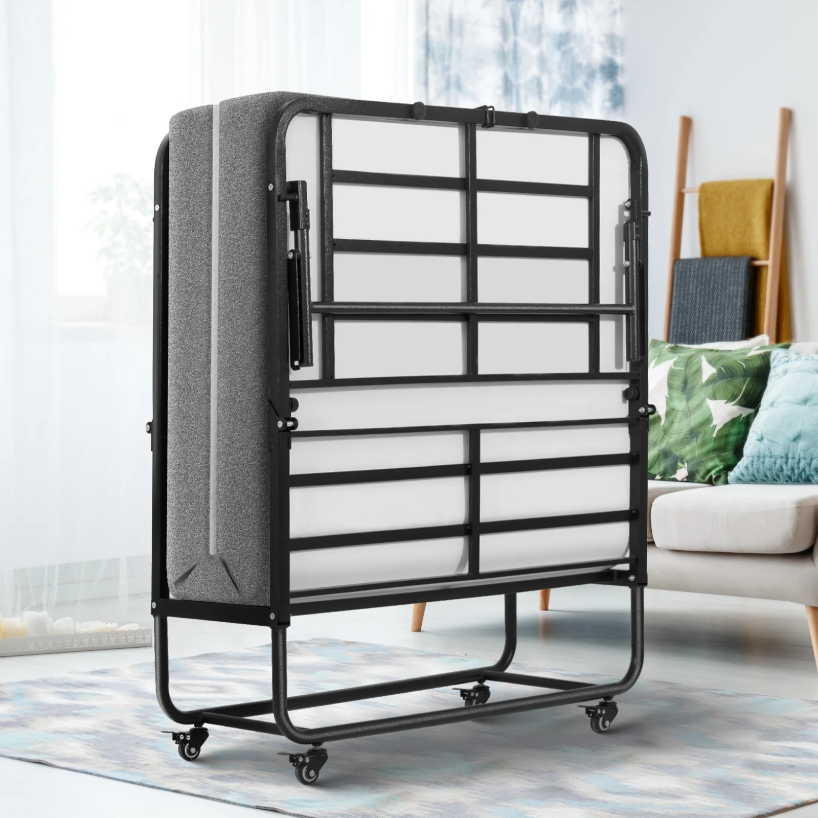 SunsGrove Folding Bed with Mattress, 75