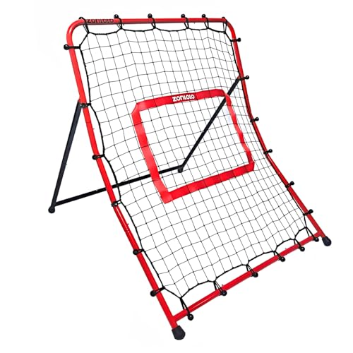 Baseball Pitchback Net, Rebounder Net, Pitching Return Trainer,Three Angles Without Adjusting, Perfect for Solo Playing Catch