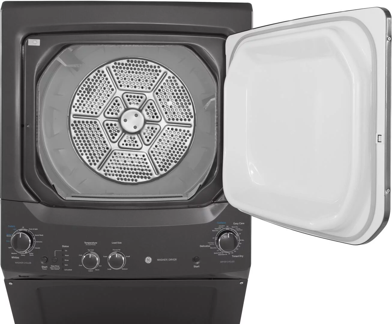 GE APPLIANCES GUD27GSPMDG  COMBINATION WASHER GAS DRYER White