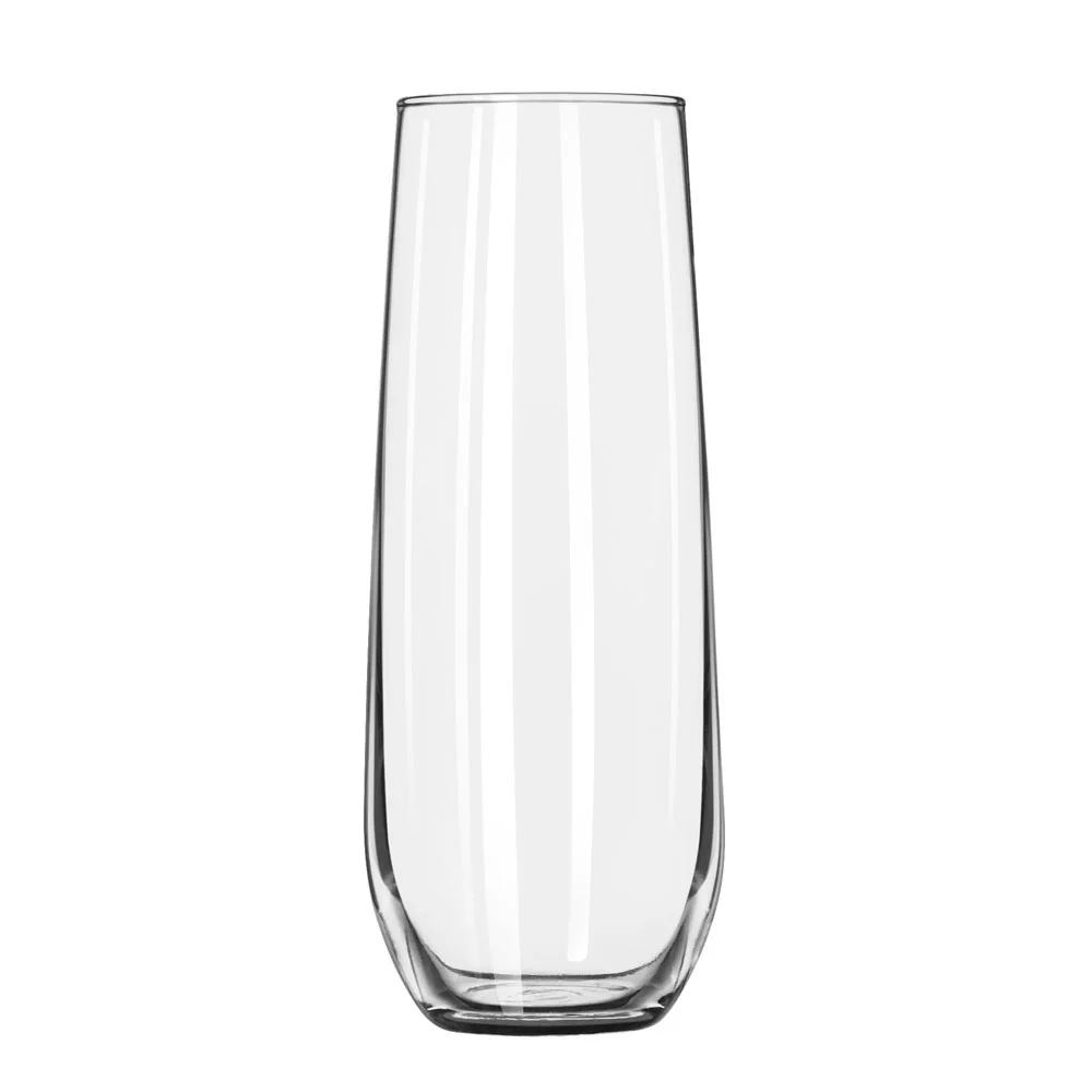 8.5 oz. Stemless Champagne Flute Glass, Case of 12