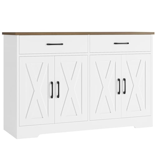 HOSTACK Buffet Cabinet with Storage, 47.2