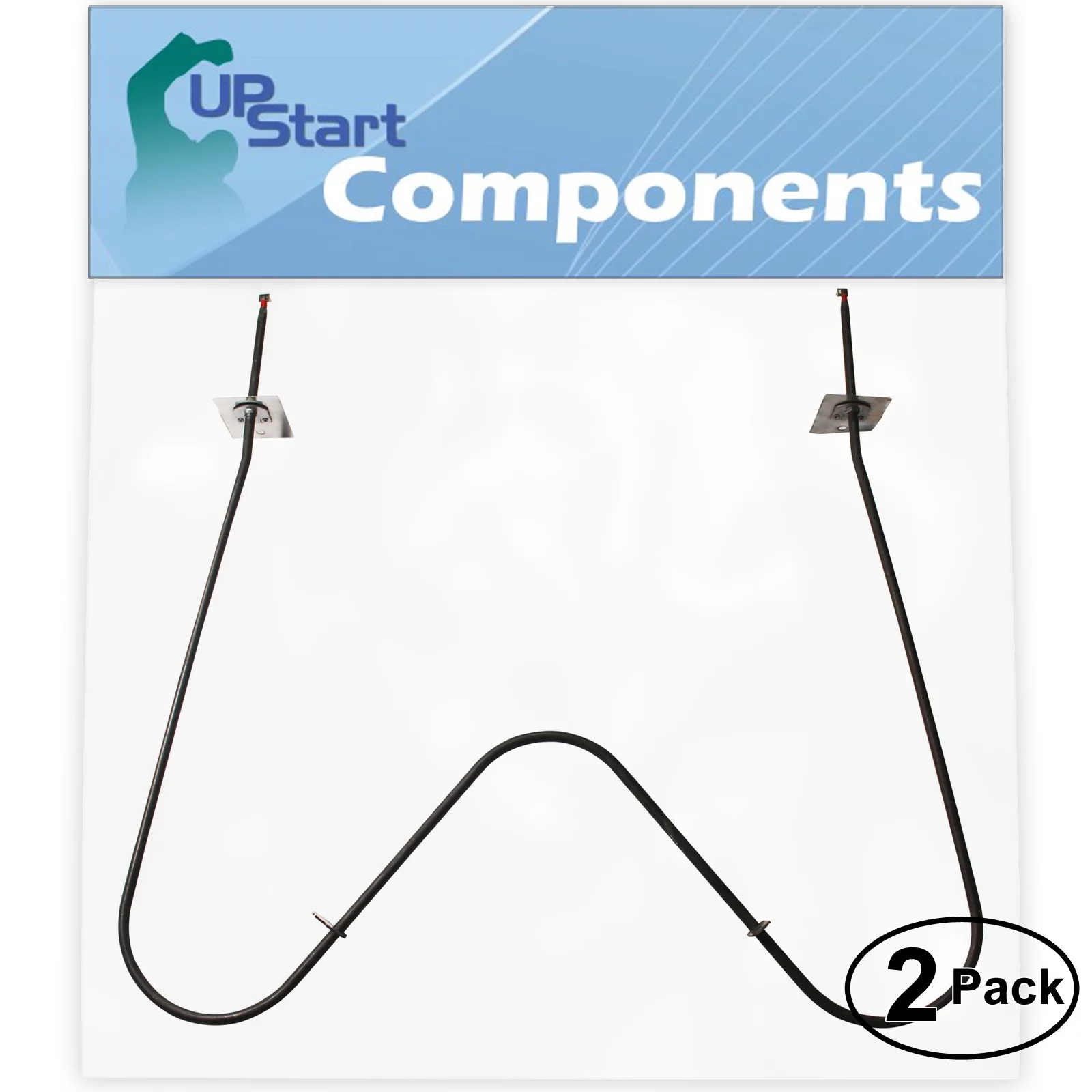 2-Pack Replacement for Frigidaire KF420GDF4 Bake Element - Compatible with Frigidaire 5303051519 Oven Heating Element