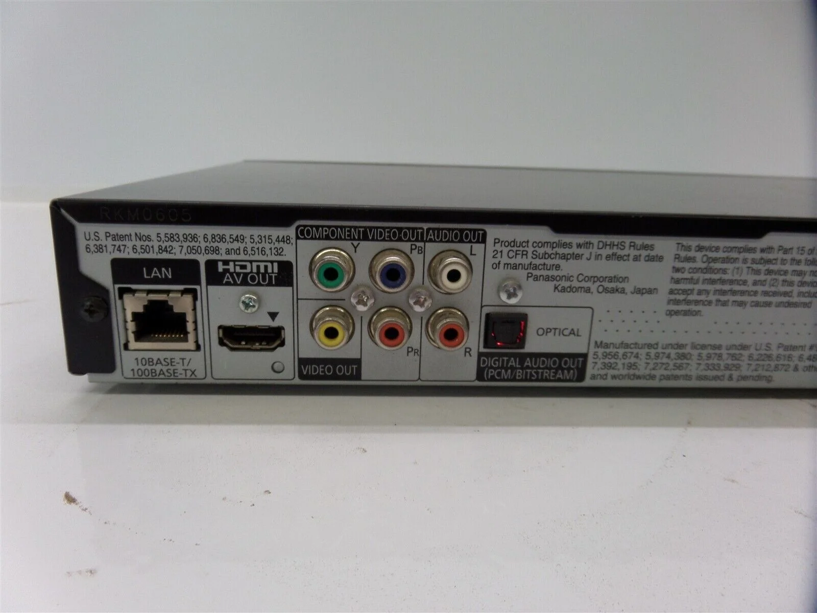 Pre-Owned Panasonic DMP-BD605K 1 Disc(s) Blu-ray Disc Player, 1080p (Good)