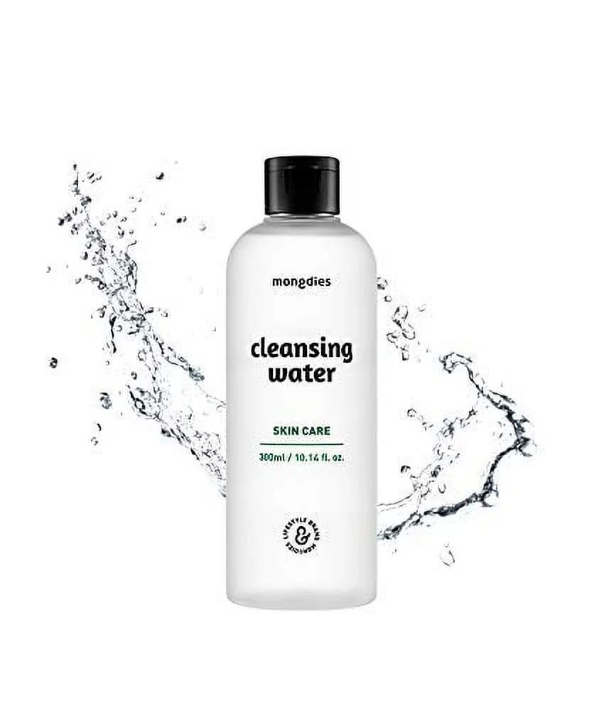 Mongdies Baby Cleansing Water- Uses all ingredients of EWG Green level, Contain plenty of Rich Deep-Sea Ocean water, Moist and mild pH5.5 subacid cleansing water - 300ml