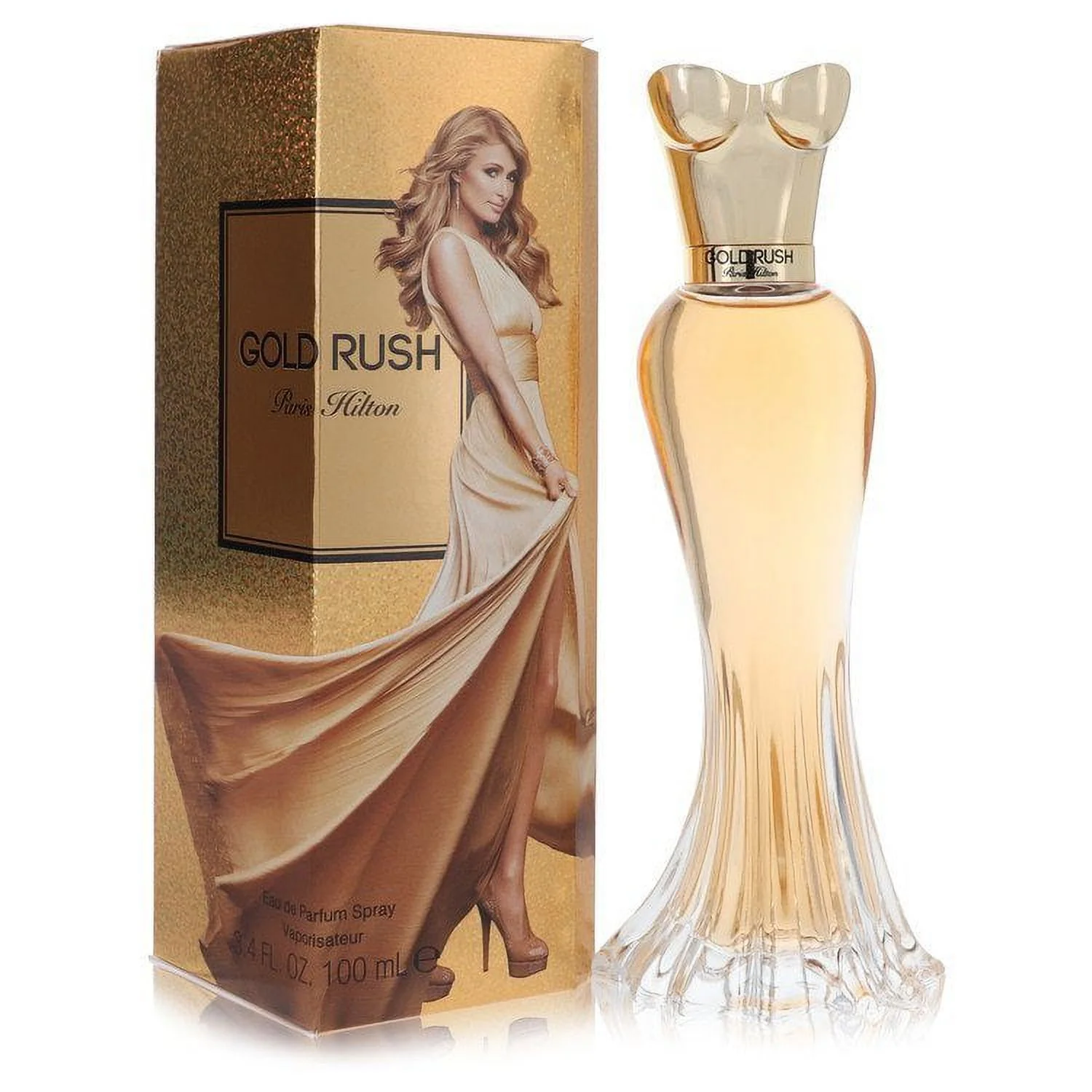 Gold Rush by Paris Hilton Eau De Parfum Spray - 1.0 oz - Hollywood Glamour