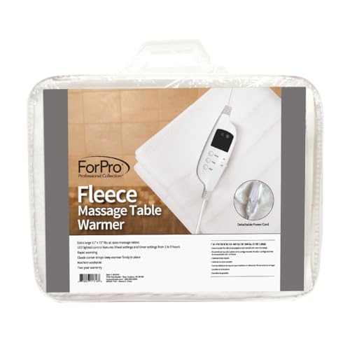 ForPro Professional Collection Fleece Massage Table Warmer, Extra Large 31
