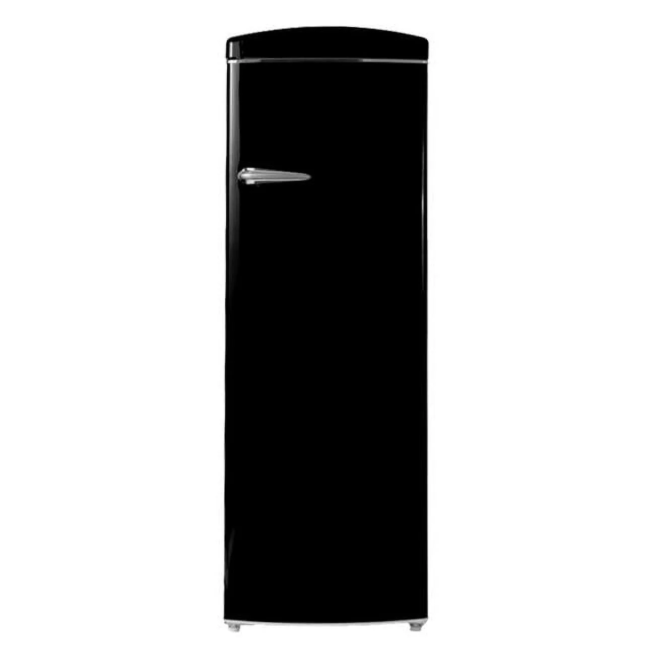 24 in. 11 cu. ft. Classic Retro Single Door Refrigerator in Black