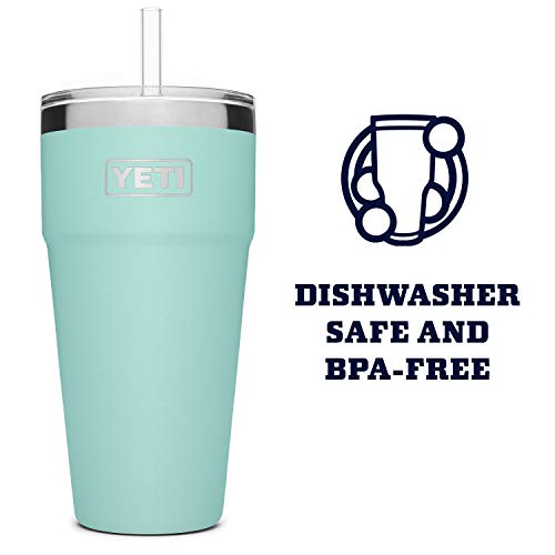 YETI Rambler 26 oz Straw Cup, Vacuum Insulated, Stainless Steel with Straw Lid