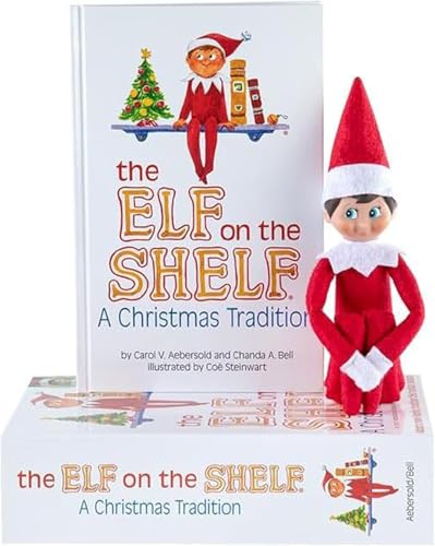 Elf on The Shelf Blue Eyed Boy with Magifreeze Swish and Sleigh Snowboard Set