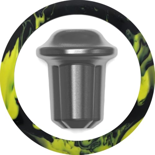 MOTIV Supra Clutch Bowling Ball, Light-Medium Oil, Solid Black with Yellow Pearl Hybrid, Available in 12-16 pounds