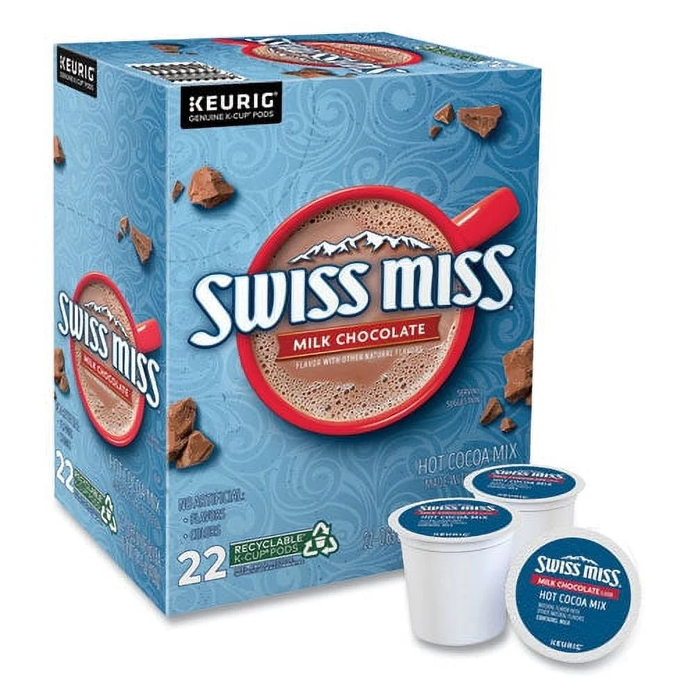 Swiss Miss-1PK Milk Chocolate Hot Cocoa K-cups, 22-box