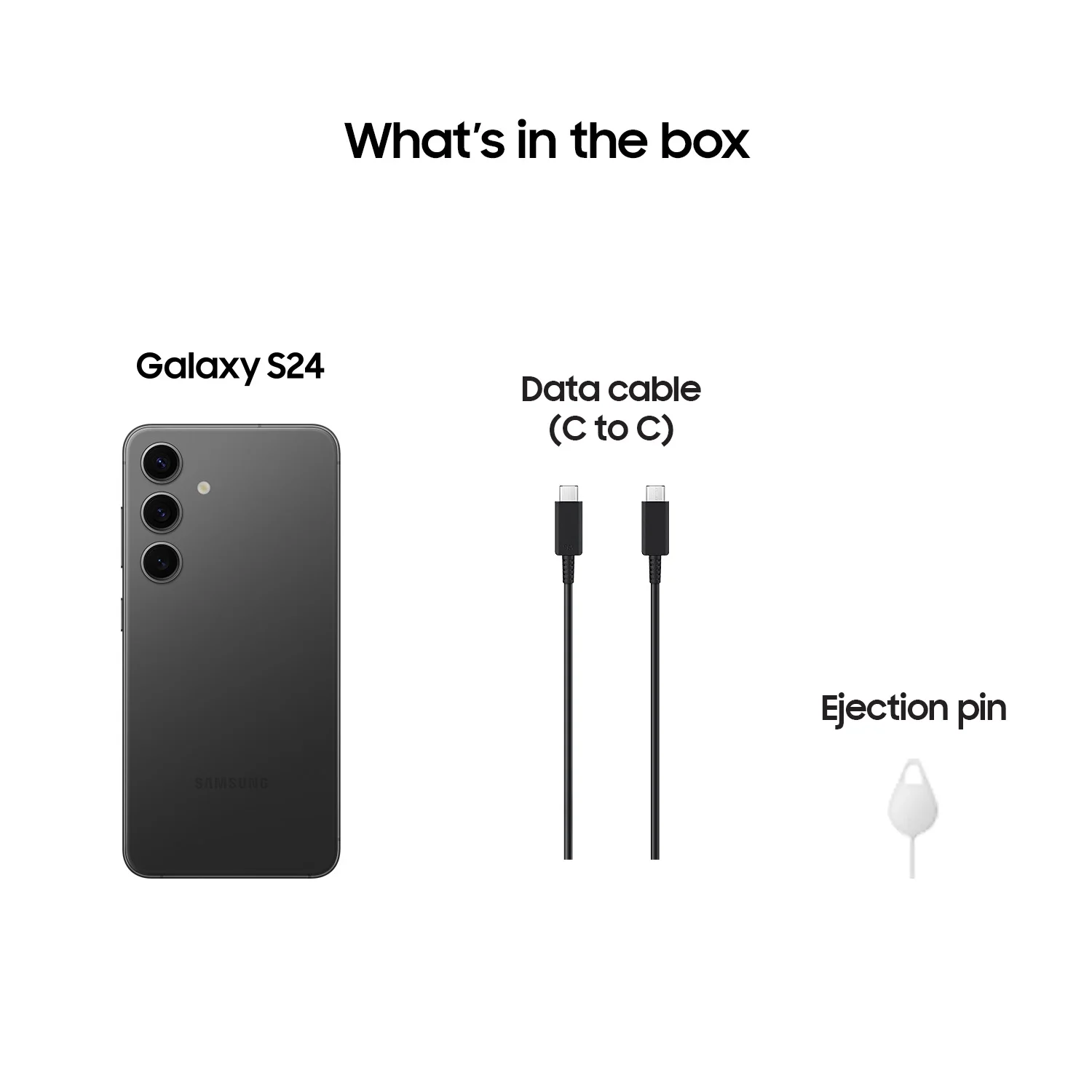 Samsung Galaxy S24 256GB Unlocked Android Smartphone with 50MP Camera, 8K Video, Long Battery - Onyx Black