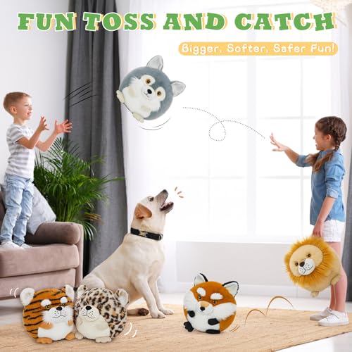 MaoGoLan 10inch Ocean Stuffed Animals Bulk Plush 6Pcs Sea Creature Toys Sea Animal Theme Party Favors Decors - Stuffed Whale Shark Turtle Seal Orca Octopus, Kids Classroom Prizes