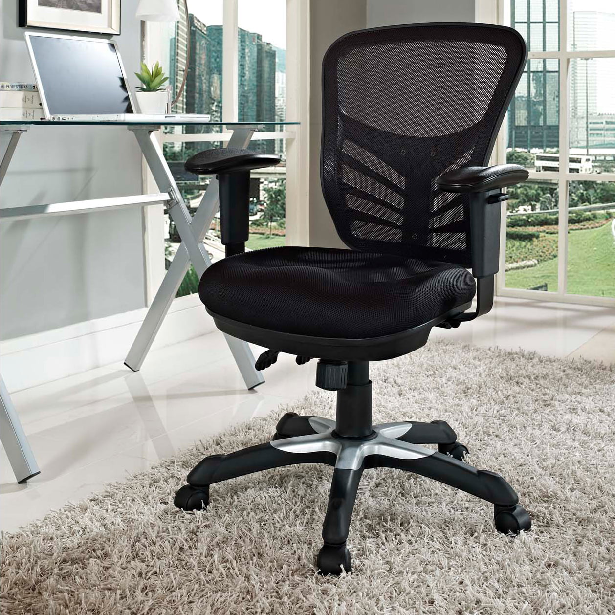 Modway Articulate Mesh Office Chair in Black