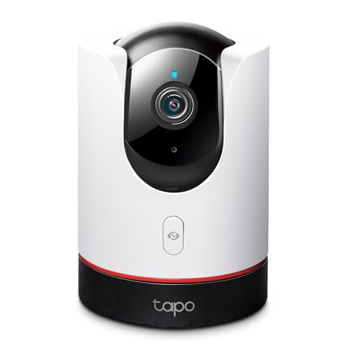 TP-Link Tapo 2K QHD Pan/Tilt Security Camera for Pet Camera, Baby Monitor, Motion Detection, Motion Tracking, 2-Way Audio, Night Vision, Cloud &SD Card Storage, Works w/Alexa & Google Home(Tapo C220)