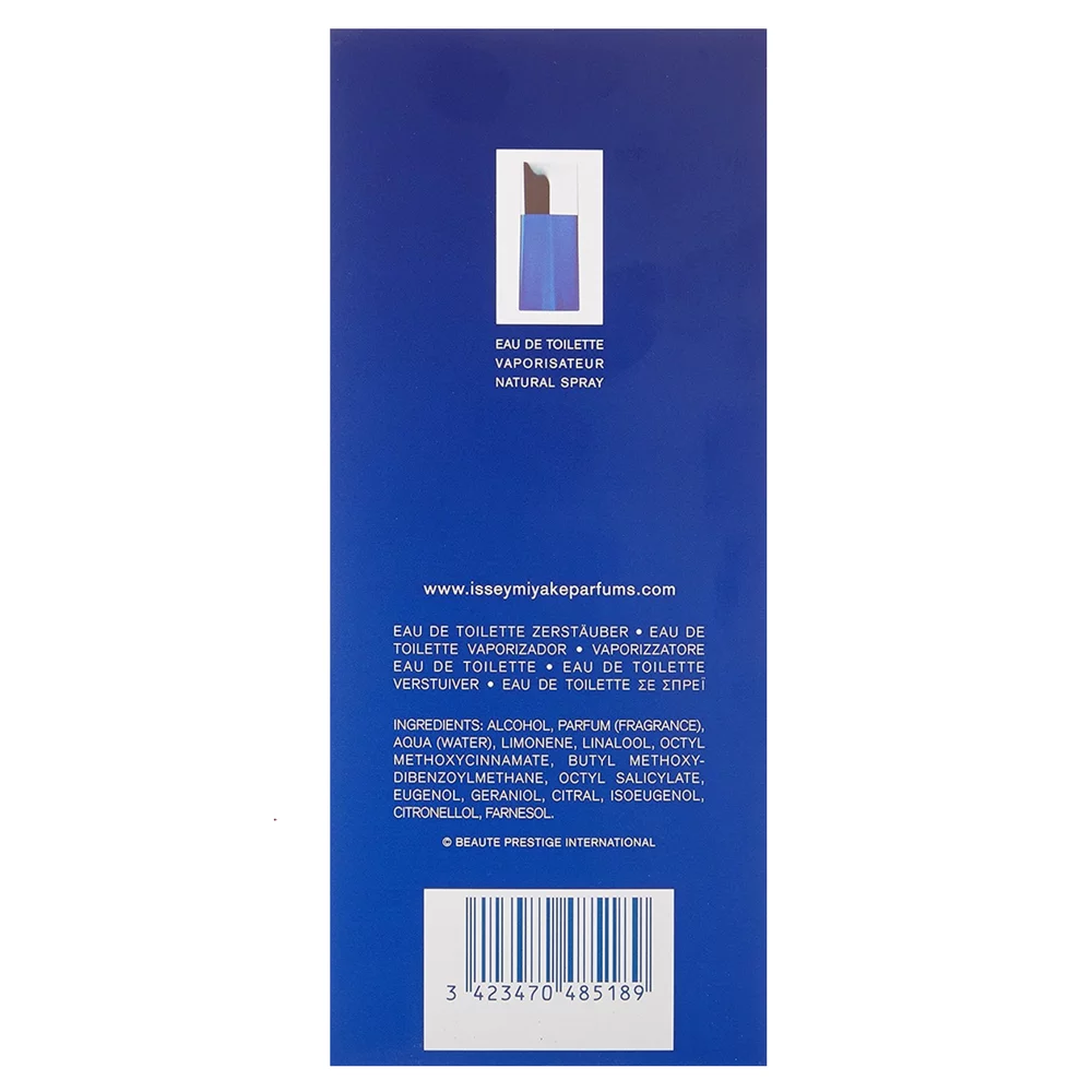 L'eau Bleue D'issey Pour Homme By Issey Miyake For Men. Eau De Toilette Spray 2.5 oz (Pack of 4)