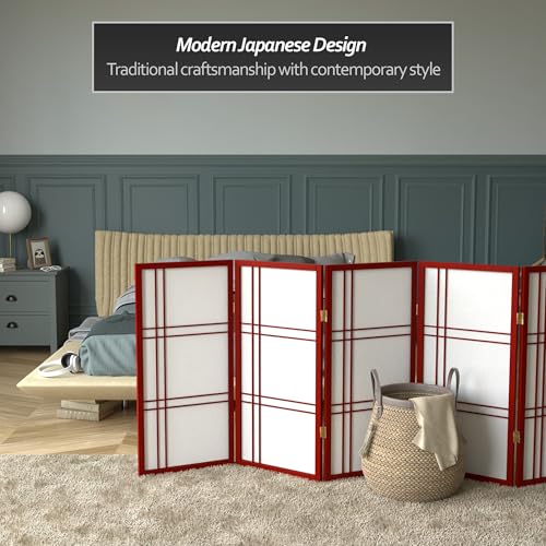 3 ft. Short Double Cross Shoji Screen - White - 3 Panels