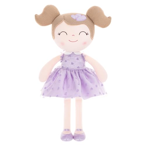 Gloveleya Baby Girl Gift First Baby Doll Plush Doll Print Sunflowers