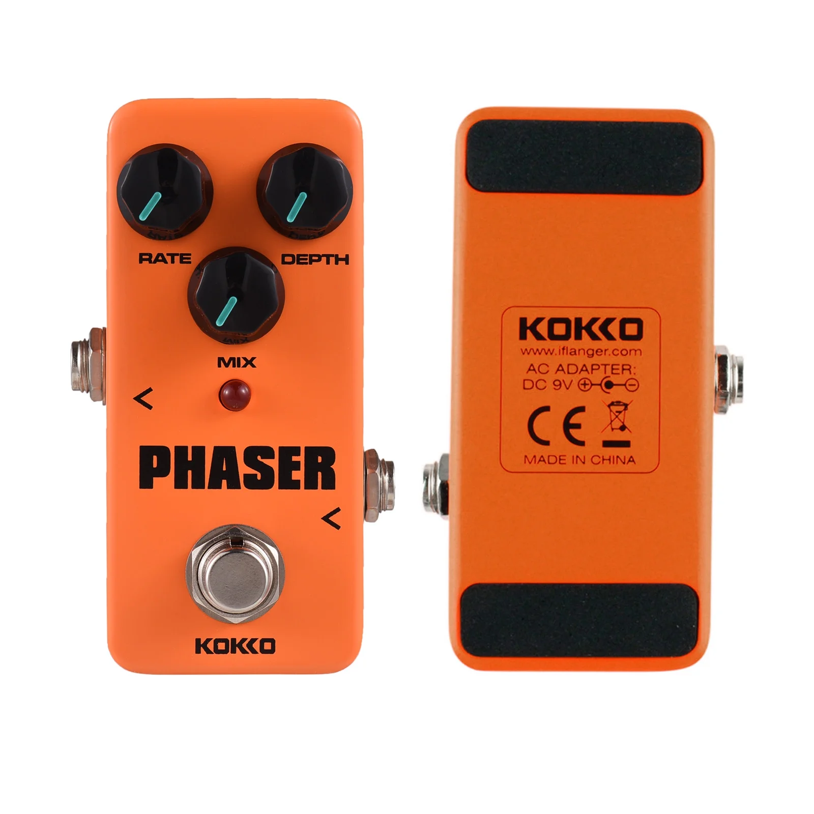 KOKKO Effect maker,FPH2 PHASER Pedal Portable Phase 3 Knobs Bypass Phase Pedal 3 FPH2 Phaser Pedal Maker FPH2 Phaser QISUO FPH2 Portable BUZHI
