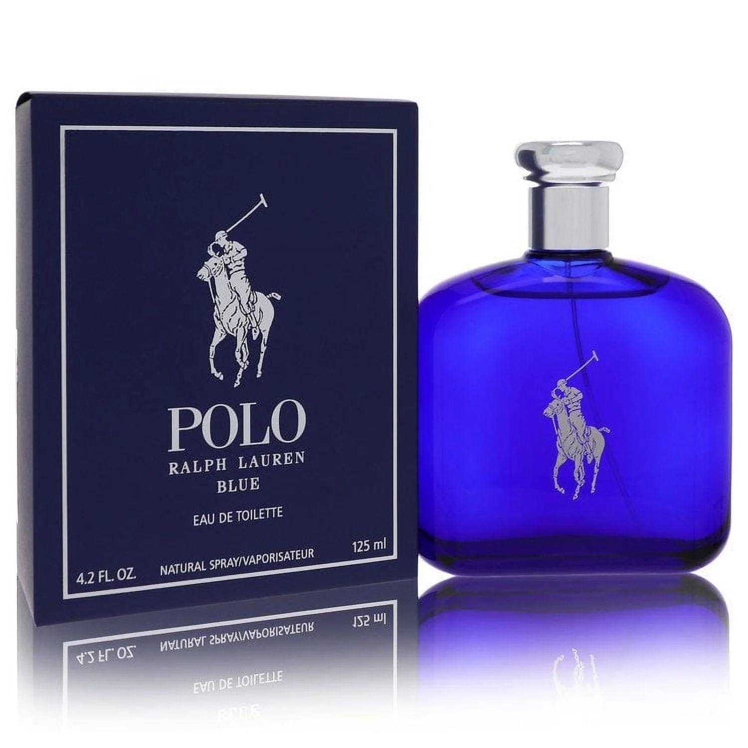 Polo Blue by Ralph Lauren Eau De Toilette Spray 4.2 oz for Men Pack of 2