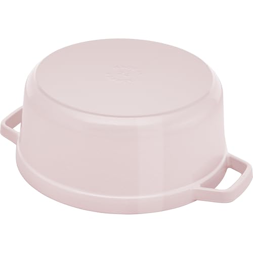 STAUB Cast Iron Dutch Oven 5.5-qt Round Cocotte, Made in France, Serves 5-6, Black Matte