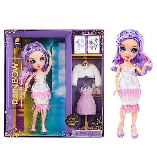 Rainbow High Fantastic Fashion Violet Willow - Purple 11” Fashion Doll and Playset with 2 Complete Doll Outfits, and Fashion Play Accessories, Great Gift for Kids 4-12 Years Old