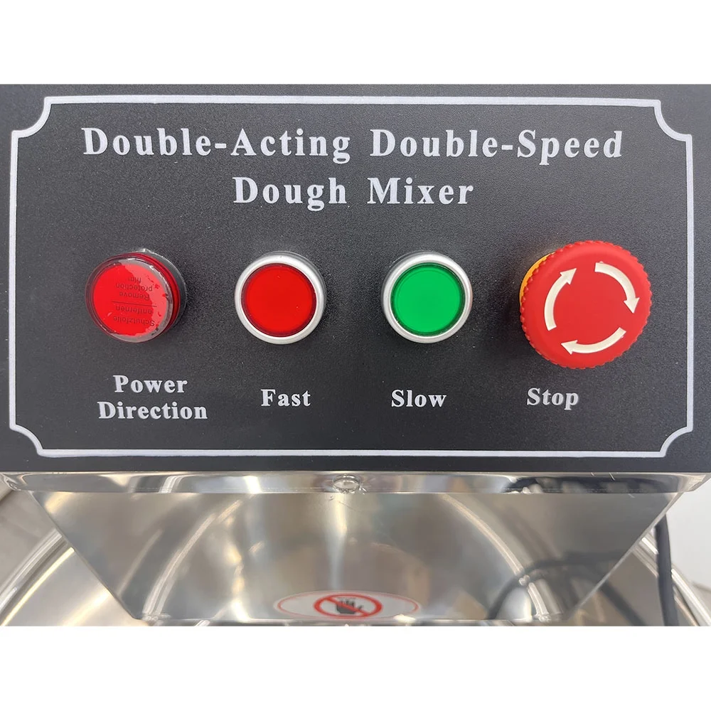 INTBUYING 40L Electric Dough Mixer Double Speed Double Action Stainless Steel