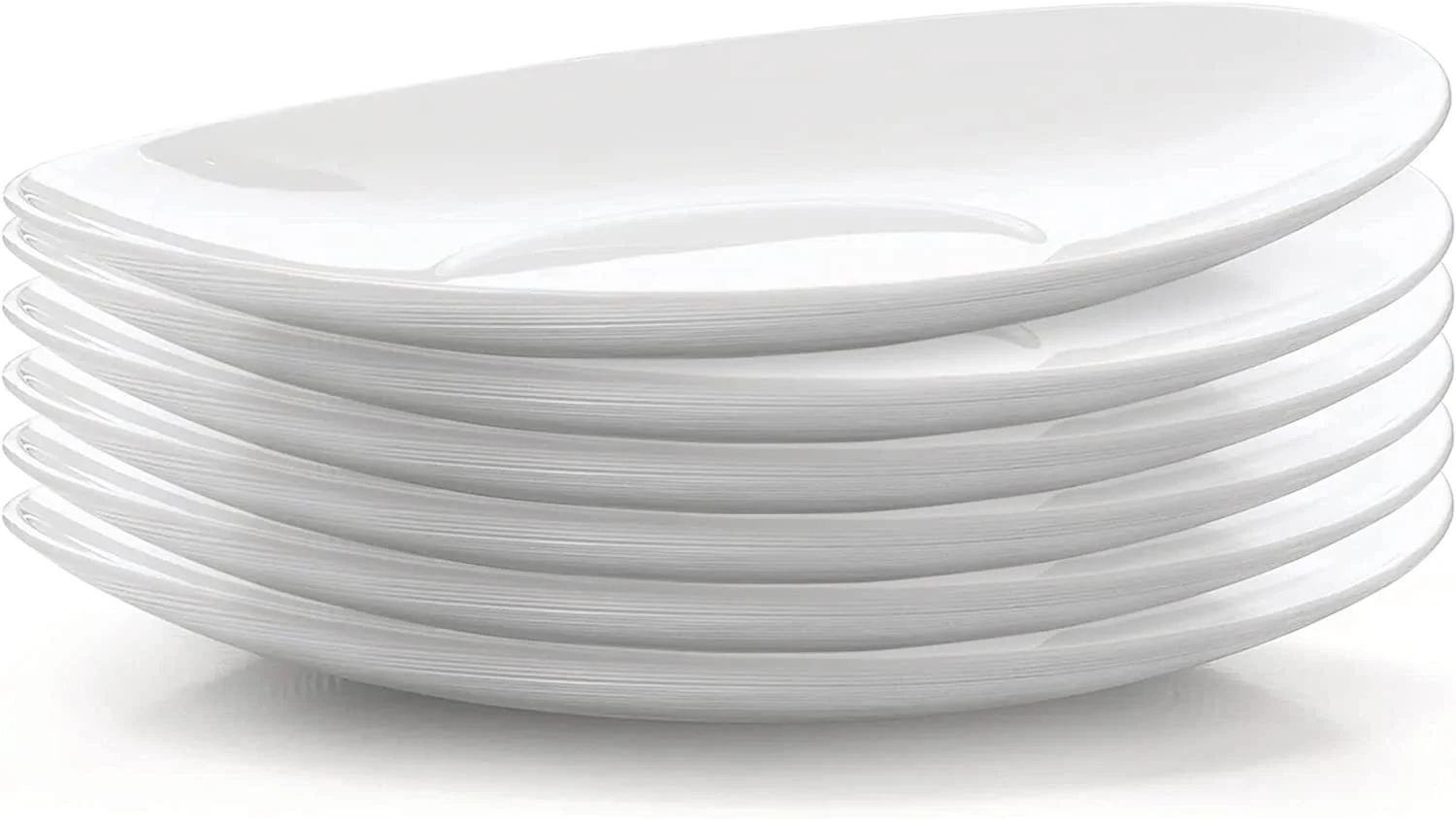 Bormioli Rocco Prometeo Set Of 6 Dinner Plates, 10.75