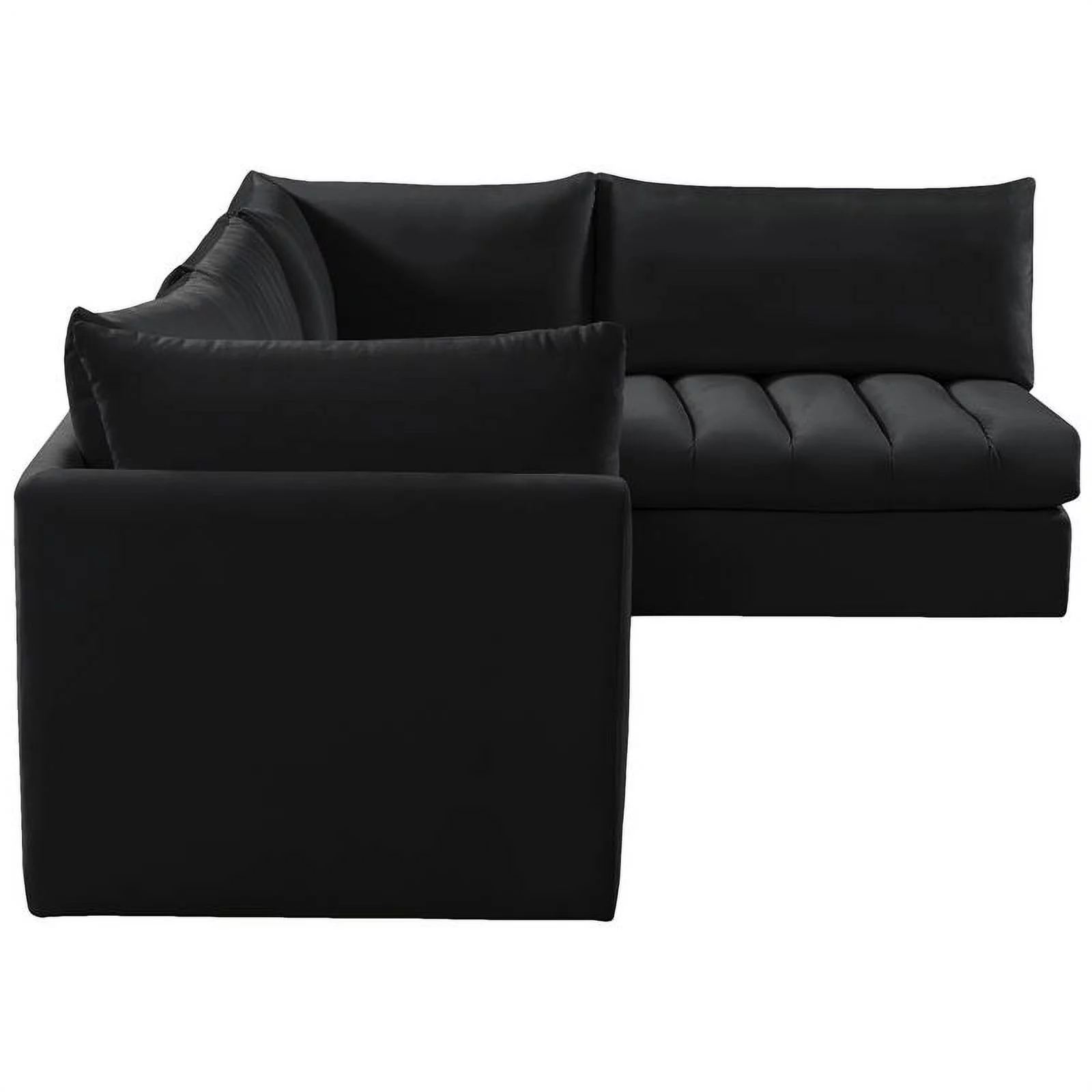 Meridian Furniture Jacob Black Velvet Modular Sectional