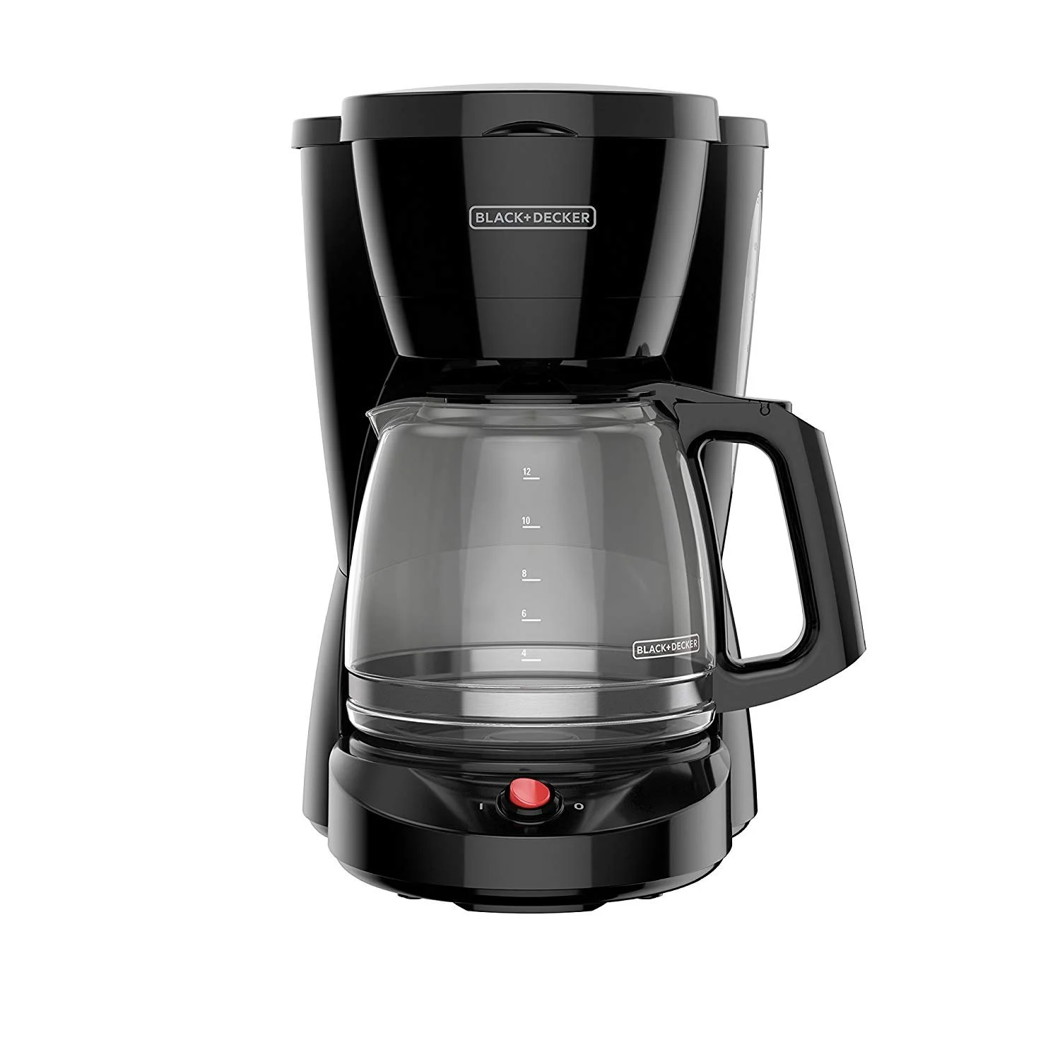 BLACK+DECKER 12-Cup Switch Coffee Maker, Duralife Glass Carafe, Black, CM0940BD