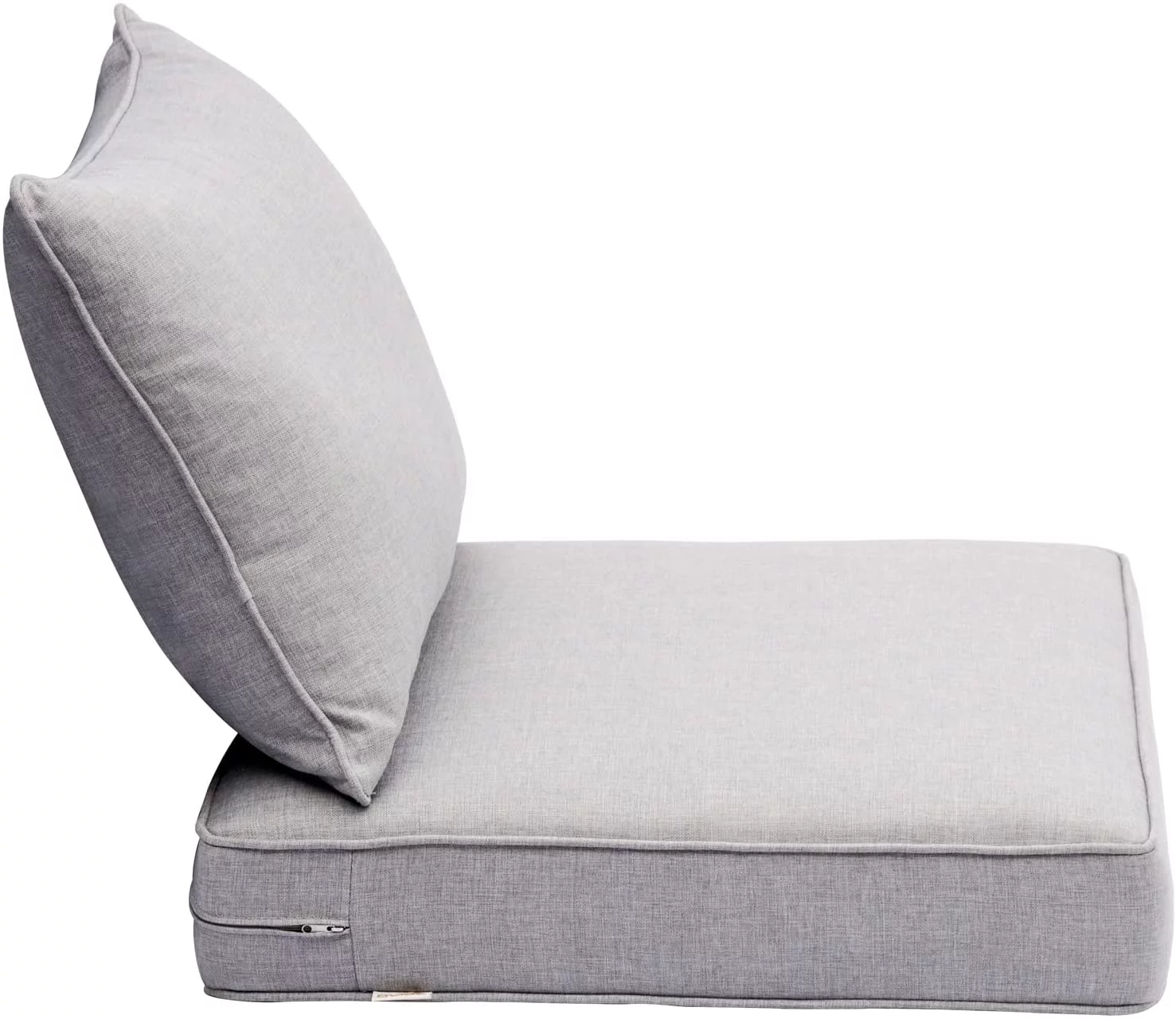 Ovios Back and Seat Cushion Set for Outdoor Furniture, 2-Piece Replacement Cushions for Deep Seating Patio Chair, Outside Pads for Porch, Deck and Garden Seats